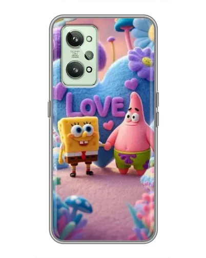 Чехол для Realme GT2 с картинкой «Губка Боб Патрик»