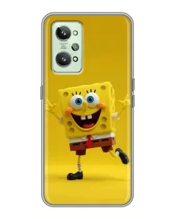 Чехол для Realme GT2 с картинкой «Позитивный Губка Боб»