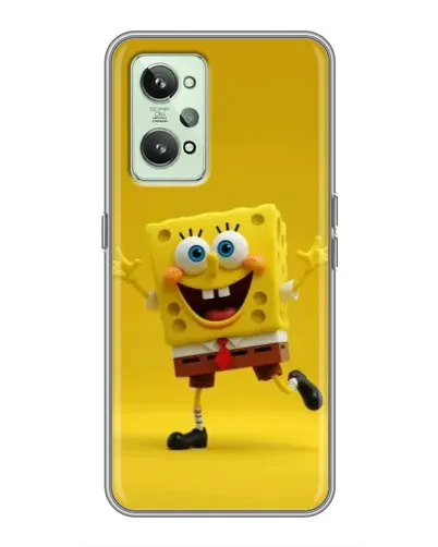 Чехол для Realme GT2 с картинкой «Позитивный Губка Боб»