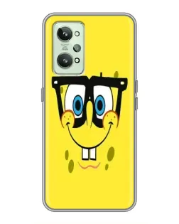 Чехол для Realme GT2 с картинкой «Минималистичный Спанч Боб»