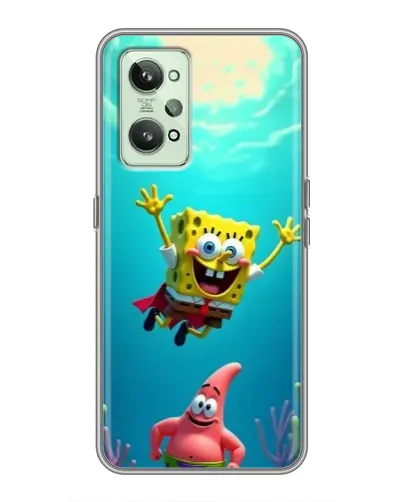 Чохол для Realme GT2 з картинкою «Спанч Боб під водою» Чохол для Realme GT2 з картинкою «Спанч Боб під водою»