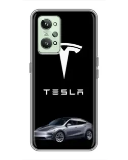 Чехол для Realme GT2 с картинкой «Tesla Model Y»