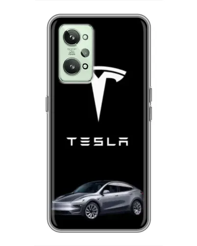 Чехол для Realme GT2 с картинкой «Tesla Model Y»