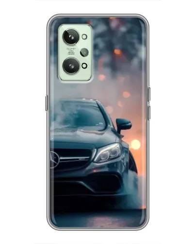 Чехол для Realme GT2 с картинкой «Mercedes — ночной город»