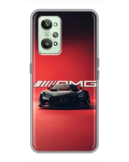 Чехол для Realme GT2 с картинкой «Mercedes AMG — красная линия»