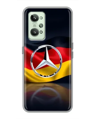 Чехол для Realme GT2 с картинкой «Mercedes — флаг Германии»