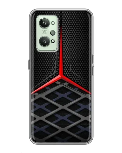 Чехол для Realme GT2 с картинкой «Mercedes Carbon Grid»