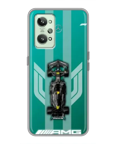 Чехол для Realme GT2 с картинкой «Mercedes AMG Petronas»