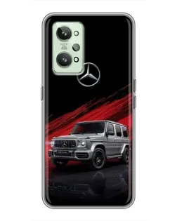 Чехол для Realme GT2 с картинкой «Mercedes G-Class красный»