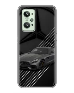 Чехол для Realme GT2 с картинкой «Mercedes AMG — графика»