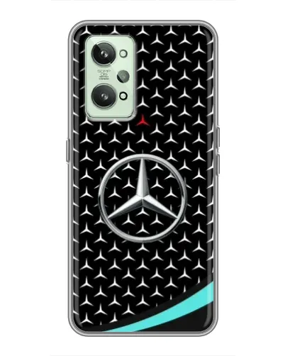 Чехол для Realme GT2 с картинкой «Mercedes — бирюзовый акцент»