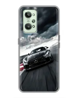 Чехол для Realme GT2 с картинкой «Гоночный Mercedes AMG»