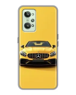 Чехол для Realme GT2 с картинкой «Желтый Mercedes GT»