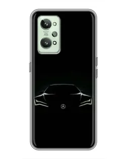 Чехол для Realme GT2 с картинкой «Mercedes — силуэт авто»