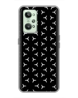 Чехол для Realme GT2 с картинкой «Mercedes паттерн звезд»