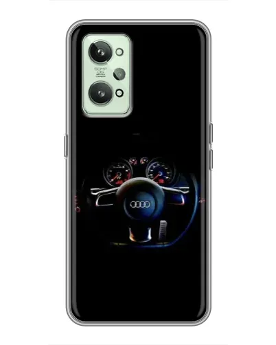 Чехол для Realme GT2 с картинкой «Салон Audi — руль»