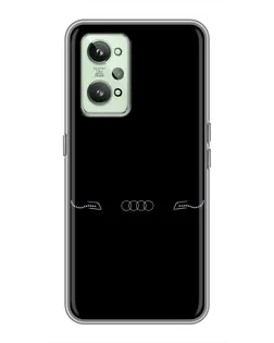 Чехол для Realme GT2 с картинкой «Audi — световой подпись»