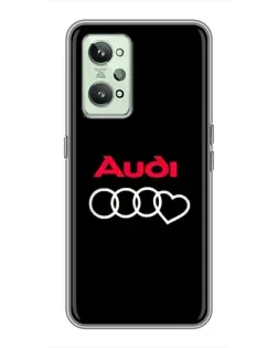 Чехол для Realme GT2 с картинкой «Логотип Audi Heart»