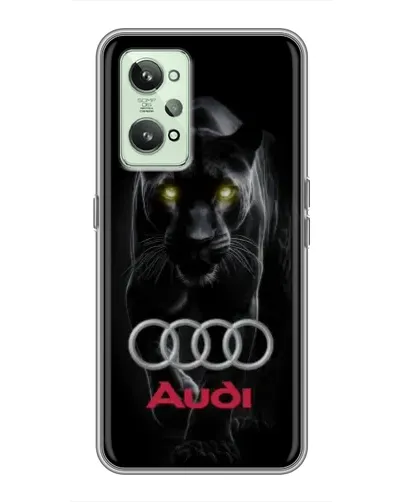 Чехол для Realme GT2 с картинкой «Пантера и Audi»