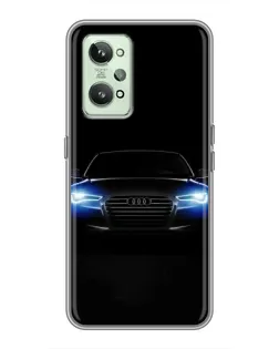 Чехол для Realme GT2 с картинкой «Audi в неоне»