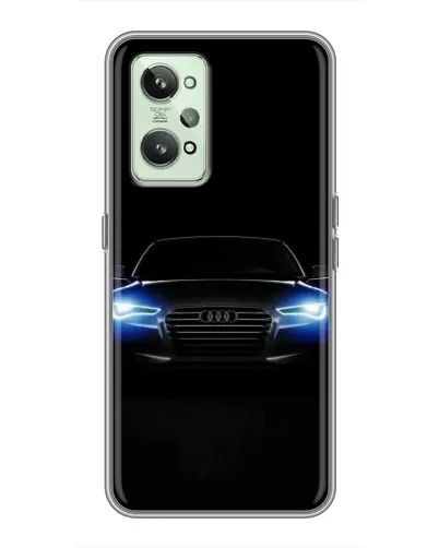 Чехол для Realme GT2 с картинкой «Audi в неоне»