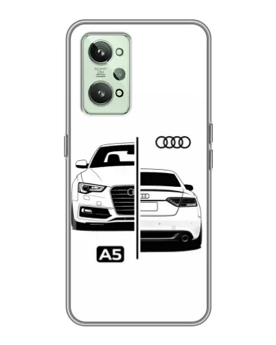 Чехол для Realme GT2 с картинкой «Audi — контрастный дизайн»