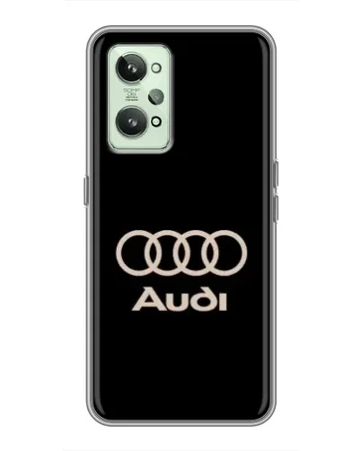Чехол для Realme GT2 с картинкой «Audi — золотой логотип»