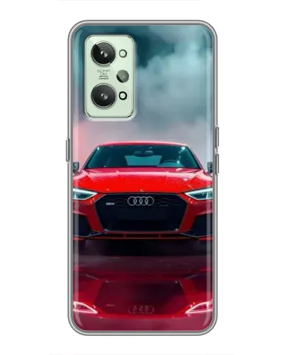 Чехол для Realme GT2 с картинкой «Audi RS — красный стиль»