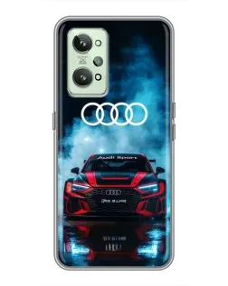 Чехол для Realme GT2 с картинкой «Audi Sport — неон»