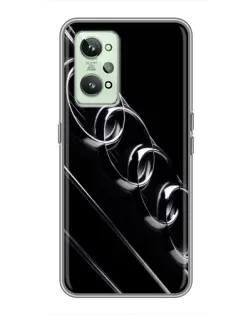 Чехол для Realme GT2 с картинкой «Audi — абстрактные кольца»