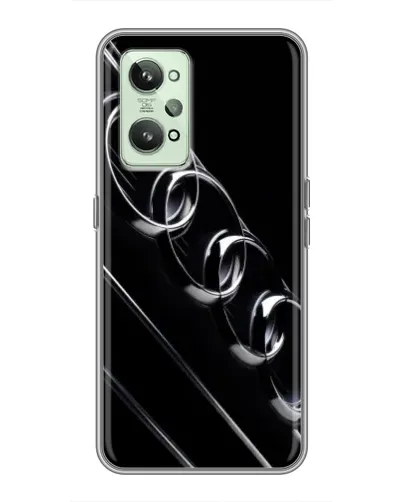 Чехол для Realme GT2 с картинкой «Audi — абстрактные кольца»
