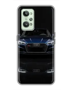 Чехол для Realme GT2 с картинкой «Audi — ночное отражение»