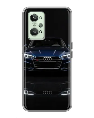Чехол для Realme GT2 с картинкой «Audi — ночное отражение»
