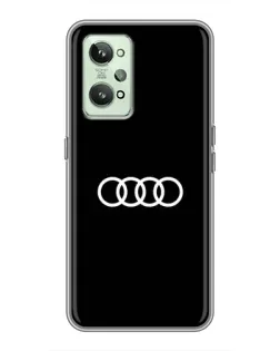 Чехол для Realme GT2 с картинкой «Audi White Logo»