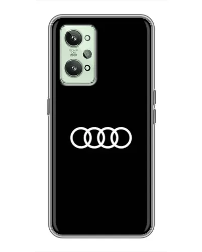 Чехол для Realme GT2 с картинкой «Audi White Logo»