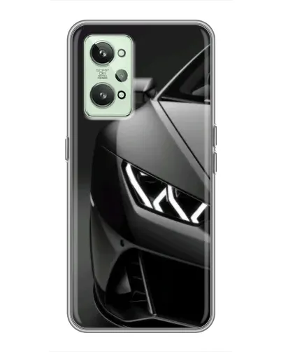 Чехол для Realme GT2 с картинкой «Lamborghini фары детализация»