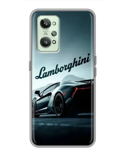 Чехол для Realme GT2 с картинкой «Классическая надпись Lamborghini»
