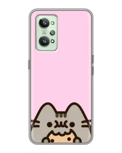 Чехол для Realme GT2 с картинкой «Pusheen и печенье» Чехол для Realme GT2 с картинкой «Pusheen и печенье»