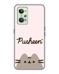 Чехол для Realme GT2 с картинкой «Pusheen логотип»