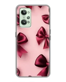 Чехол для Realme GT2 с картинкой «Бордовый атлас»
