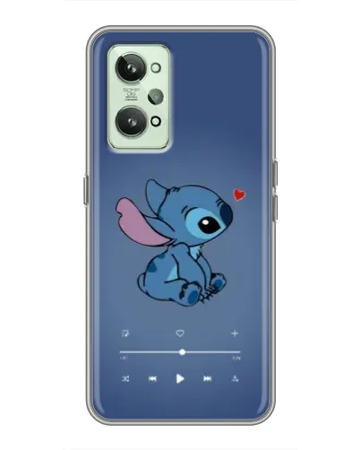 Чехол для Realme GT2 с картинкой «Музыкальный Stitch»