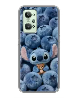 Чехол для Realme GT2 с картинкой «Стич и голубика» Чехол для Realme GT2 с картинкой «Стич и голубика»