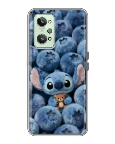 Чехол для Realme GT2 с картинкой «Стич и голубика»