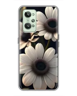Чохол для Realme GT2 з картинкою «Білі маргаритки макро»