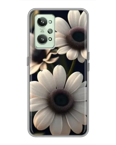 Чехол для Realme GT2 с картинкой «Белые маргаритки макро» Чехол для Realme GT2 с картинкой «Белые маргаритки макро»