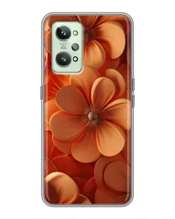 Чохол для Realme GT2 з картинкою «Помаранчева макро квітка»