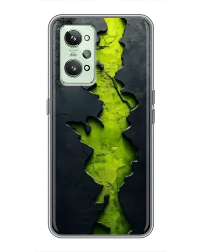 Чехол для Realme GT2 с картинкой «Салатовый разлом скалы» Чехол для Realme GT2 с картинкой «Салатовый разлом скалы»