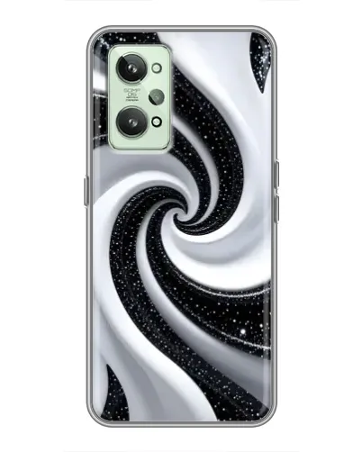Чехол для Realme GT2 с картинкой «Черно-белая спираль» Чехол для Realme GT2 с картинкой «Черно-белая спираль»