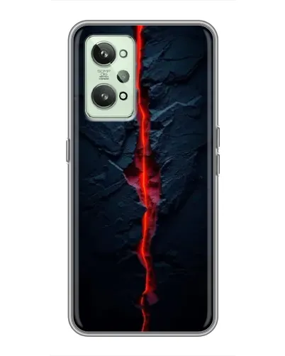 Чехол для Realme GT2 с картинкой «Kрасная лавовая трещина» Чехол для Realme GT2 с картинкой «Kрасная лавовая трещина»