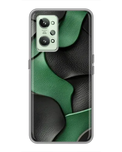 Чехол для Realme GT2 с картинкой «Зеленые кожаные волны» Чехол для Realme GT2 с картинкой «Зеленые кожаные волны»